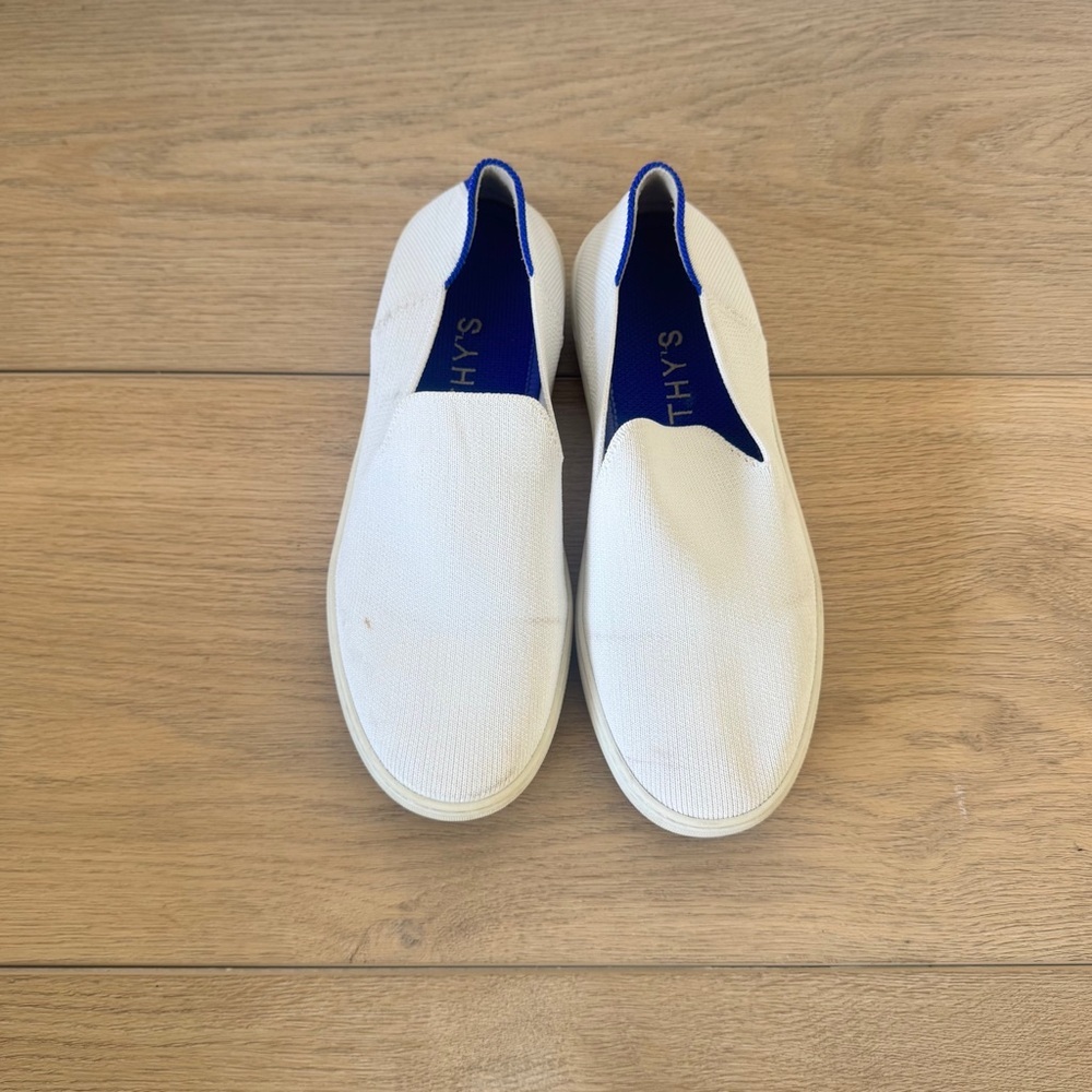 Rothys Womens Shoes White Slip On Casual‎ Comfort Low Top Flats Sneakers